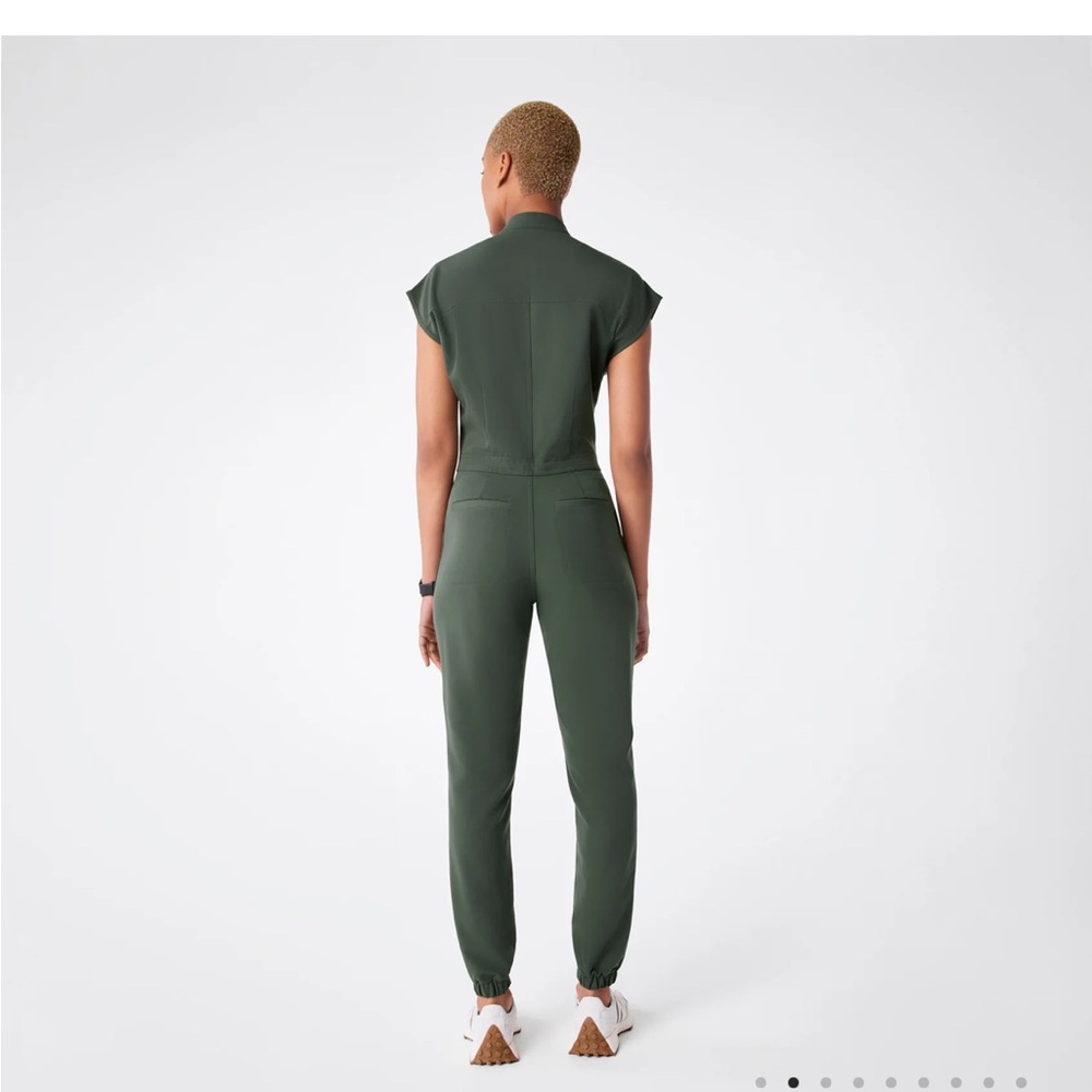 Figs Olive Green Utility Jumpsuit - Picture 3 of 7